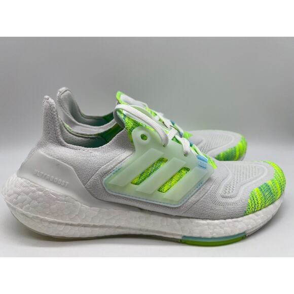 Adidas Ultraboost 22 Running Women's White Bliss Blue Volt GX5926 Size 7.5 NWT - Picture 11 of 12